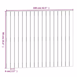 VidaXL 824941 tête de lit et pied de lit Marron - Vue supplémentaire 7