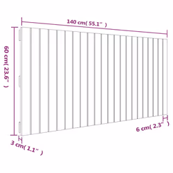 VidaXL 824961 tête de lit et pied de lit Marron - Vue supplémentaire 8