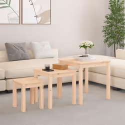 Ces tables gigognes en bois sont l'alternative parfaite pour les petits appartements ou partout où l'espace est un peu limité ...