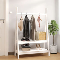 Vidaxl - Porte-vêtements Blanc 100x45,5x150 cm Bois de pin massif