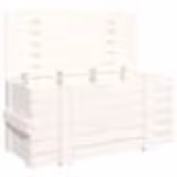 vidaXL Boîte de rangement Blanc 91x40,5x42 cm Bois massif de pin