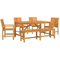 Vidaxl - Ensemble De Salle À Manger Pour Jardin 6 Pcs Marron