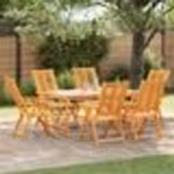 vidaXL Ensemble de salle à manger de jardin 7 pièces en bois d'acacia