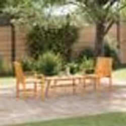 vidaXL Ensemble de salon de jardin 3 pièces en bois massif d'acacia