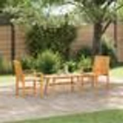 vidaXL Ensemble de salon de jardin 3 pièces en bois massif d'acacia
