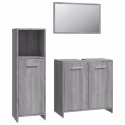VidaXL 3154407, Gris, Chêne, Bois, 600 mm, 330 mm, 610 mm, 60 cm