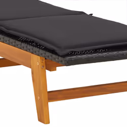 VidaXL 3154401 chaise d'extérieur Terrace Siège rembourré Bois d'acacia Noir, Marron - Vue supplémentaire 8