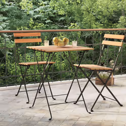 Cette table de bistro pliante est conçue pour être un supplément pratique et décoratif à votre jardin, balcon ou terrasse. Ma ...