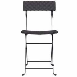 VidaXL 319986 chaise d'extérieur Terrace Polyuréthane, Acier Noir - Vue supplémentaire 4