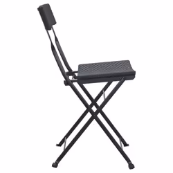 VidaXL 319986 chaise d'extérieur Terrace Polyuréthane, Acier Noir - Vue supplémentaire 5