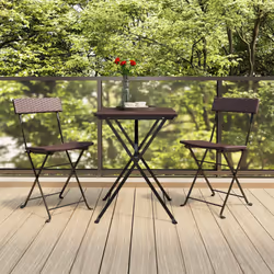 VidaXL 319987 chaise d'extérieur Terrace Polyuréthane, Acier Marron