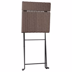 VidaXL 319987 chaise d'extérieur Terrace Polyuréthane, Acier Marron - Vue supplémentaire 7