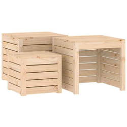 Vidaxl - Ensemble de boîtes de jardin 3 pcs bois de pin massif