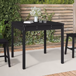 VidaXL 823966 table de jardin Noir