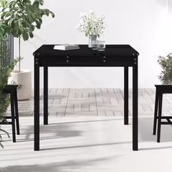 VidaXL 823966 table de jardin Noir