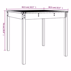 VidaXL 823966 table de jardin Noir - Vue supplémentaire 8