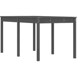 Table de jardin gris 159,5x82,5x76 cm bois massif de pin