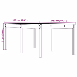 VidaXL 823984 table de jardin - Vue supplémentaire 7