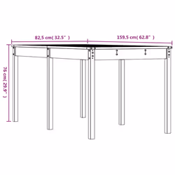 VidaXL 823986 table de jardin Marron - Vue supplémentaire 8