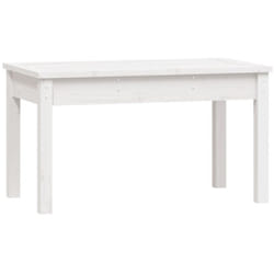Banc de jardin blanc 80x44x45 cm bois massif de pin Vidaxl