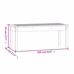 VidaXL 824006 banc de jardin Bois - Vue supplémentaire 7