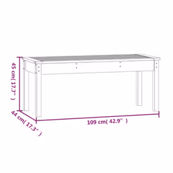 VidaXL 824007 banc de jardin Bois - Vue supplémentaire 8