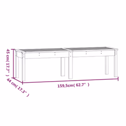 VidaXL 824021 banc de jardin Bois - Vue supplémentaire 8