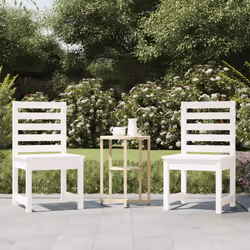 VidaXL 824026 chaise d'extérieur Terrace Bois de pin Blanc