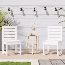 VidaXL 824026 chaise d'extérieur Terrace Bois de pin Blanc