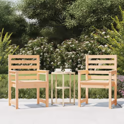 Ces chaises de jardin en bois sont idéales pour dîner, lire et vous détendre en famille ou entre amis. Bois de pin solide : c ...