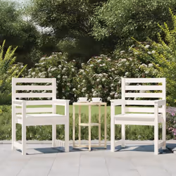 Ces chaises de jardin en bois sont idéales pour dîner, lire et vous détendre en famille ou entre amis. Bois de pin solide : c ...