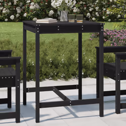 VidaXL 824085 table de jardin Noir