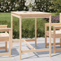 vidaXL Table de jardin 121x82,5x110 cm bois massif de pin