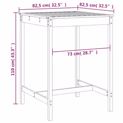 VidaXL 824090 table de jardin - Vue supplémentaire 7