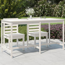 vidaXL Table de jardin blanc 2035x90x110 cm bois massif de pin 824103