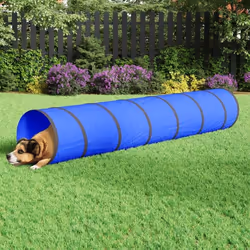 vidaXL Tunnel pour chien bleu Ø 50x300 cm polyester