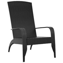 VidaXL 319694 chaise d'extérieur Terrace Siège rembourré Polyuréthane, Acier Noir
