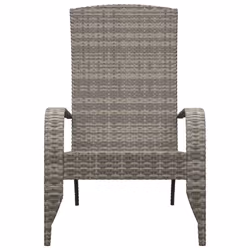 VidaXL 319695 chaise d'extérieur Terrace Siège rembourré Polyuréthane, Acier Gris