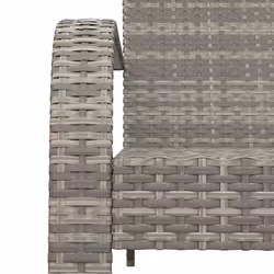 VidaXL 319695 chaise d'extérieur Terrace Siège rembourré Polyuréthane, Acier Gris - Vue supplémentaire 6