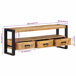 VidaXL 351669 Support TV et centre de divertissement - Vue supplémentaire 7