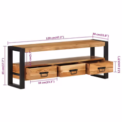 VidaXL 351670 Support TV et centre de divertissement - Vue supplémentaire 7
