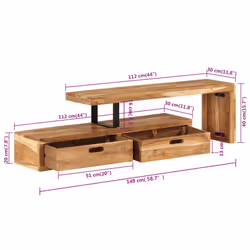 VidaXL 351780 Support TV et centre de divertissement - Vue supplémentaire 8