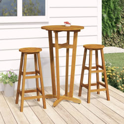 Vidaxl - Table de bar de jardin Ø60x105 cm Bois d'acacia solide
