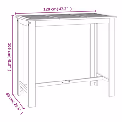 VidaXL 319701 table de jardin - Vue supplémentaire 6