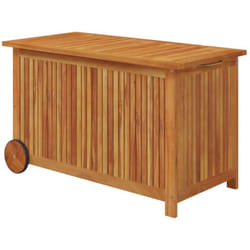 Vidaxl - Boîte de rangement de jardin avec roues 90x50x58 cm Bois acacia