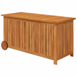 DESCRIPTION GÉNÉRALE Cette boîte de rangement de jardin en bois offre un grand espace de rangement pour les coussins de meubl ...