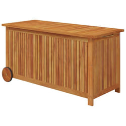 Vidaxl - Boîte de rangement de jardin avec roues 113x50x58cm Bois acacia