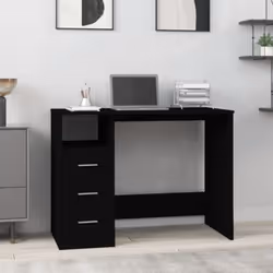 Apportez un air de charme élégant à votre espace de travail ou d'étude avec ce bureau élégant et moderne avec tiroirs ! Matér ...