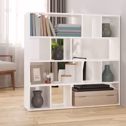 Cette bibliothèque sera un supplément pratique et décoratif à votre espace de vie. Matériau robuste : le bois d'ingénierie es ...
