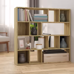 Cette bibliothèque sera un supplément pratique et décoratif à votre espace de vie. Matériau robuste : le bois d'ingénierie es ...